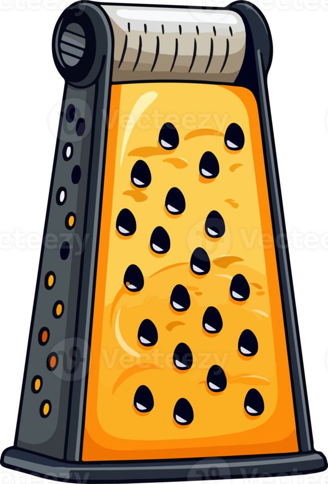AI generated Cute cheese grater in cartoon style png