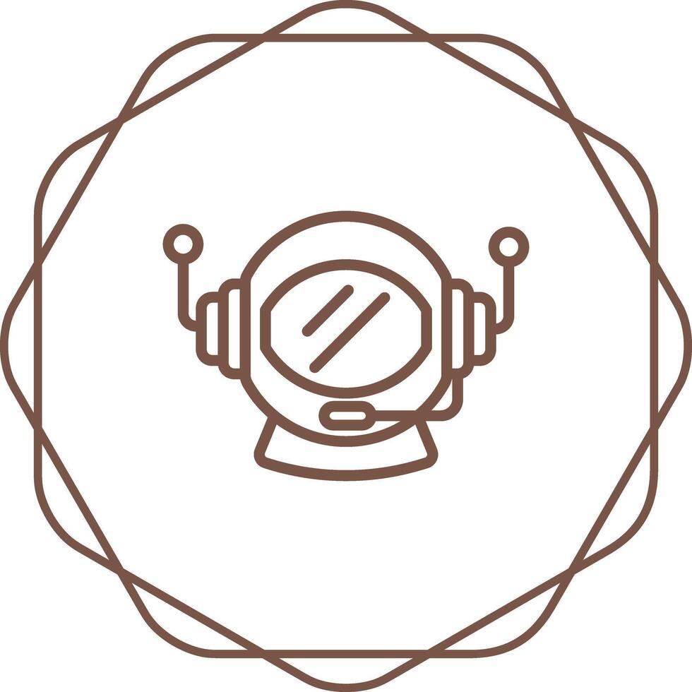 Astronaut Helmet Vector Icon