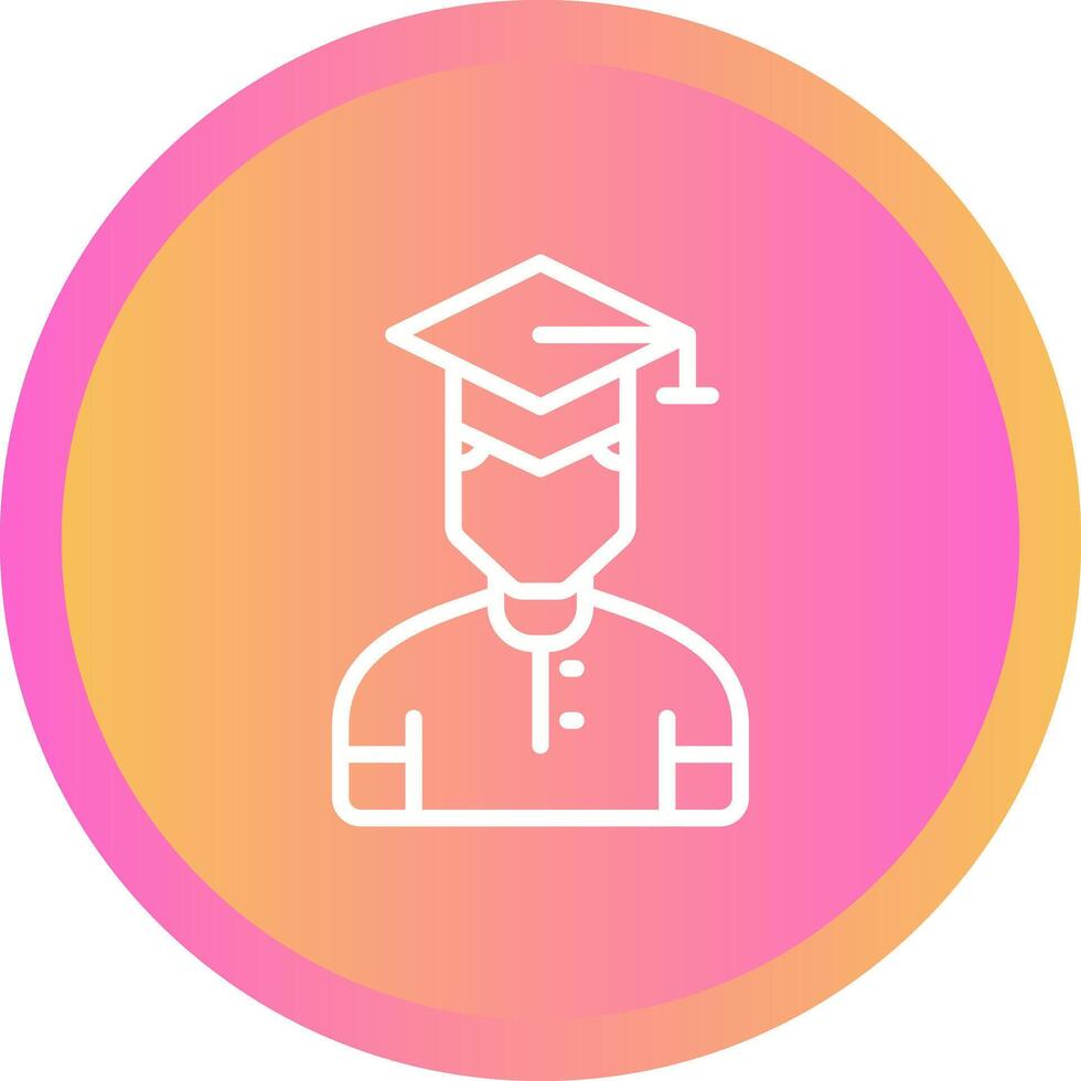 icono de vector de estudiante