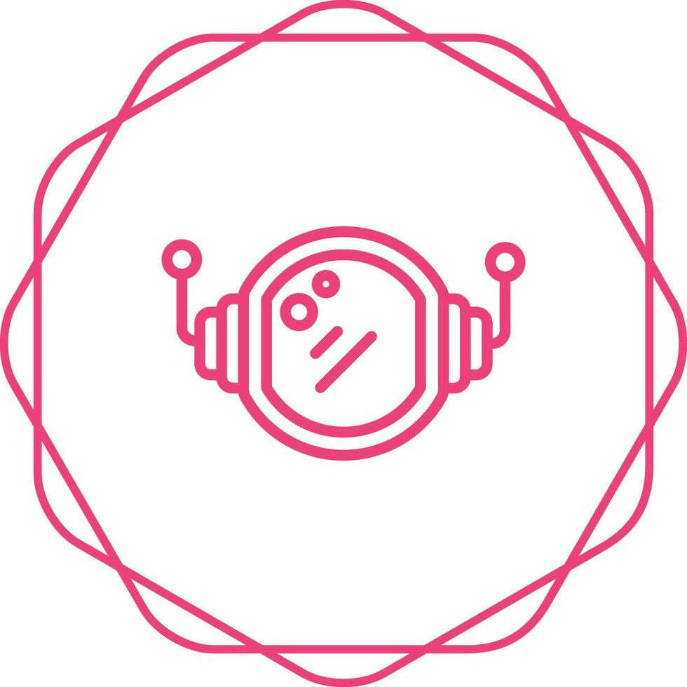 Astronaut Helmet Vector Icon