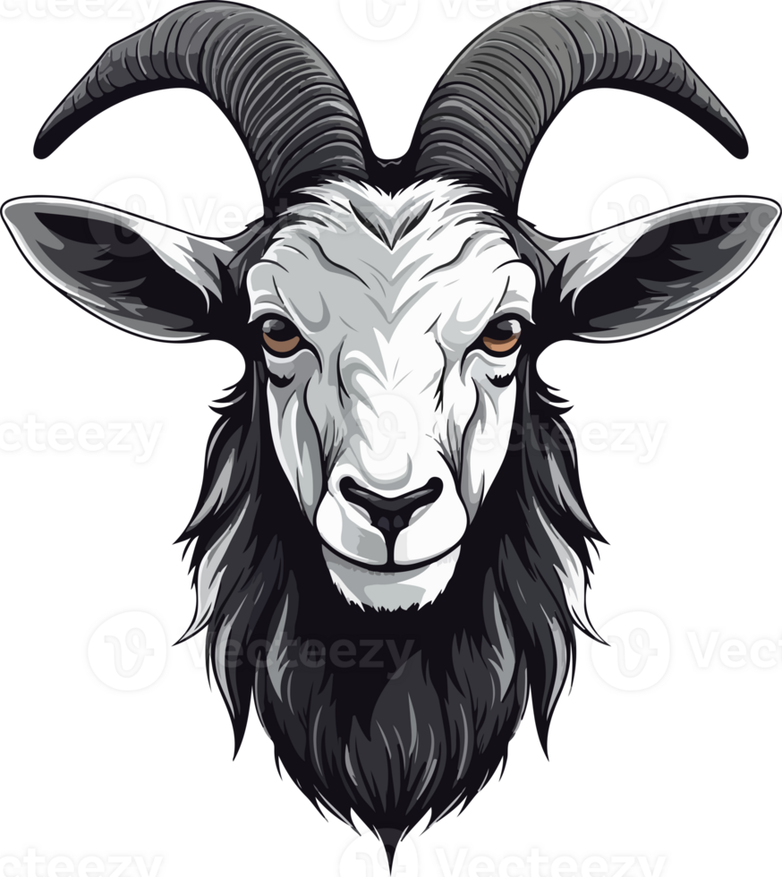 AI generated Cute goat in cartoon style png