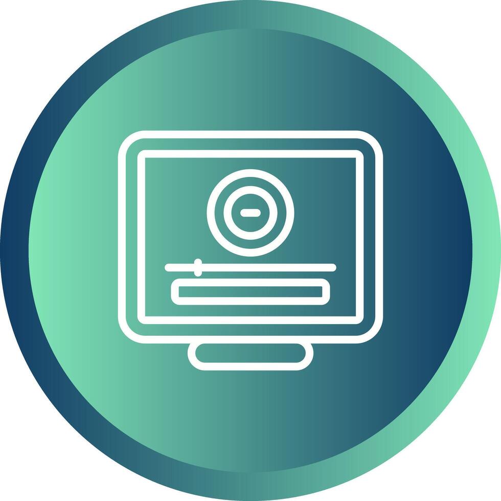 Desktop Computer Vector Icon