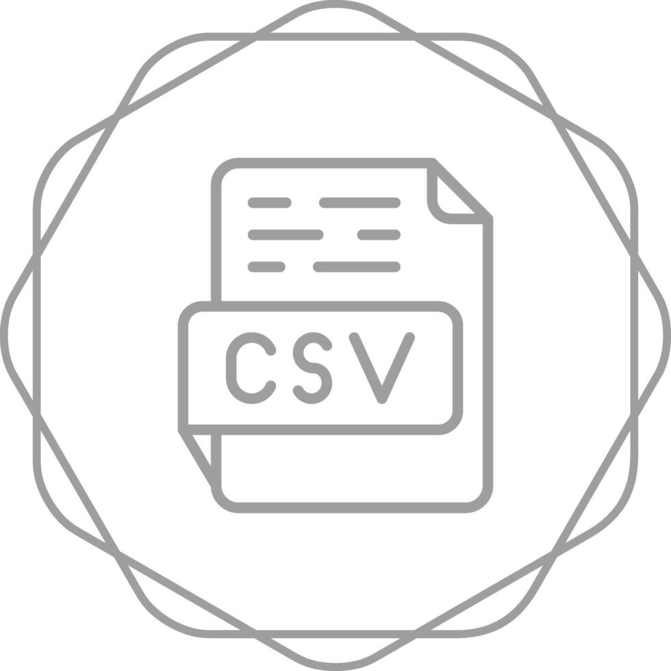 icono de vector csv