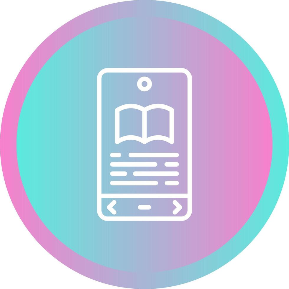 E book Reader Vector Icon