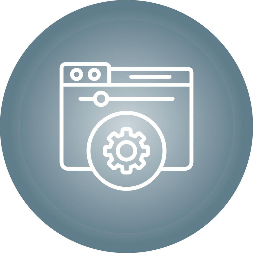 Hosting Control Panel Vector Icon