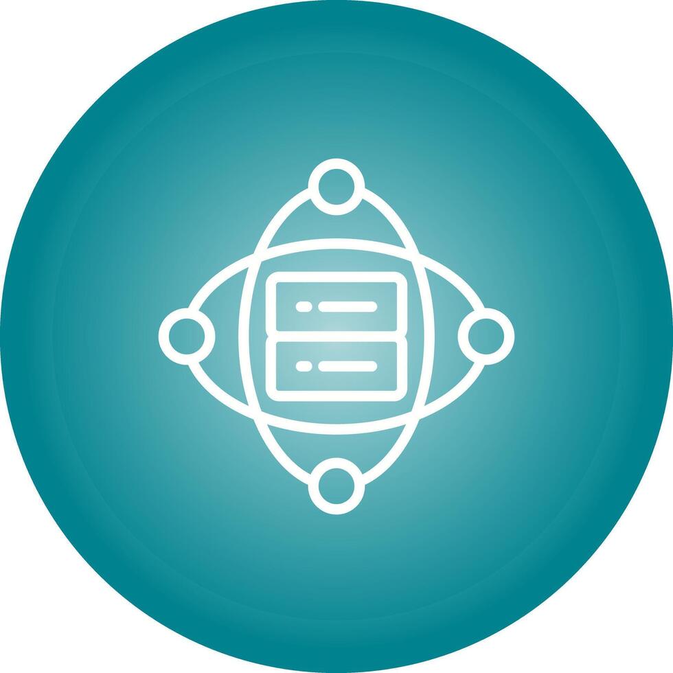 Cluster Server Vector Icon