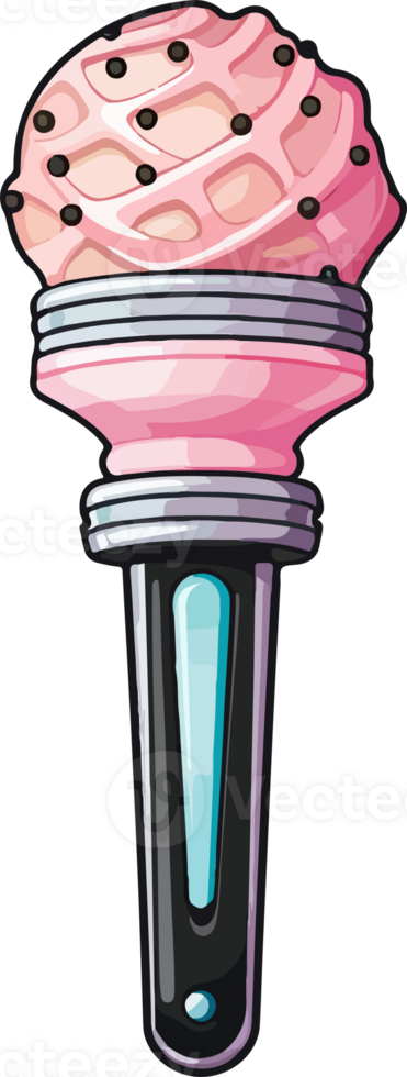 AI generated Cute ice-cream scoop in cartoon style png