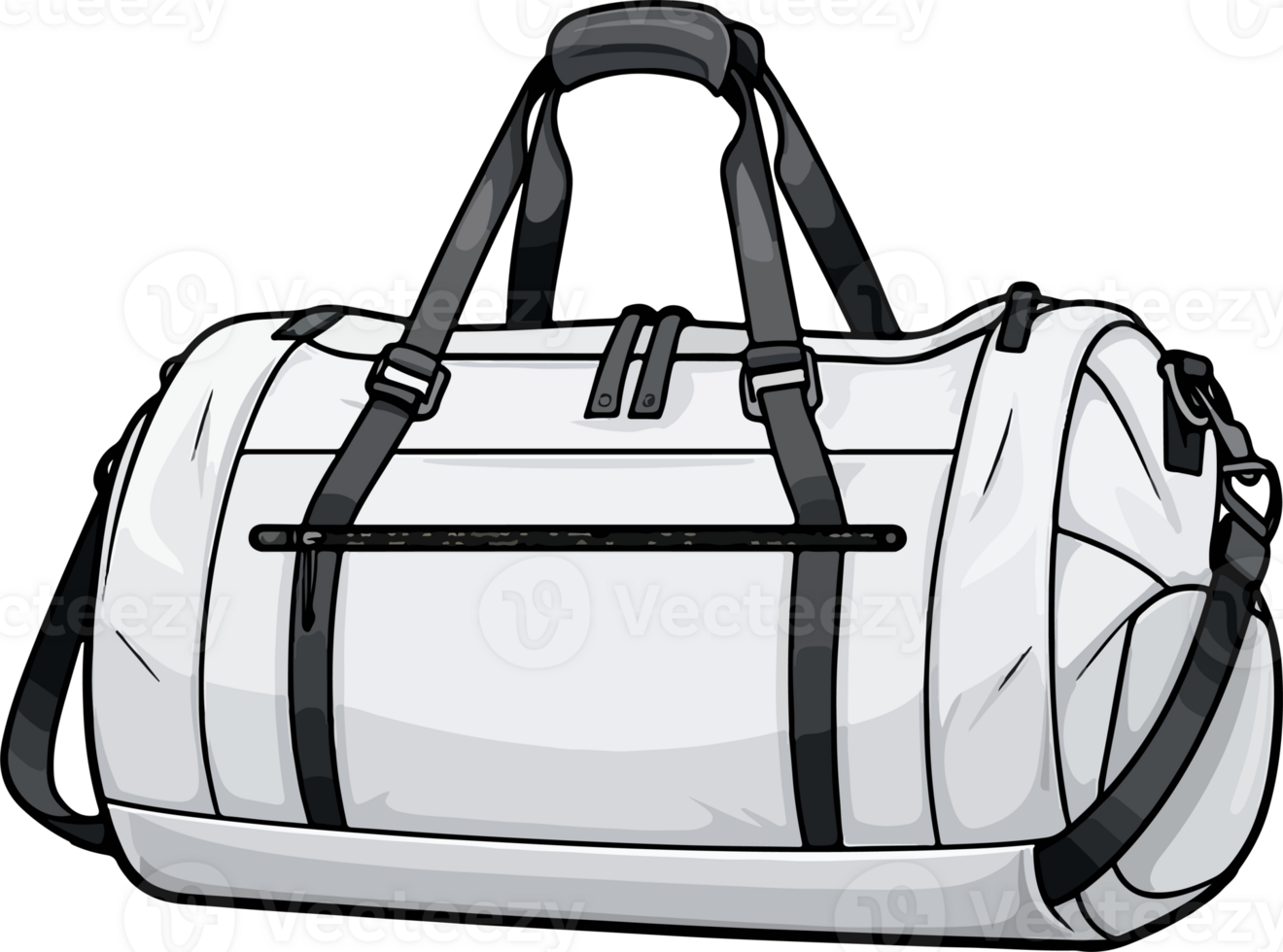 AI generated Workout Gym Bag in cartoon style png