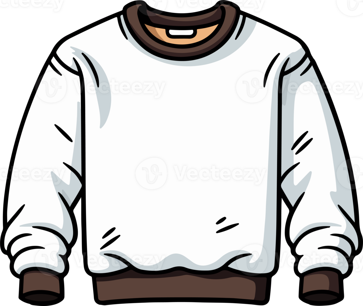 ai generiert süß Sweatshirt im Karikatur Stil png