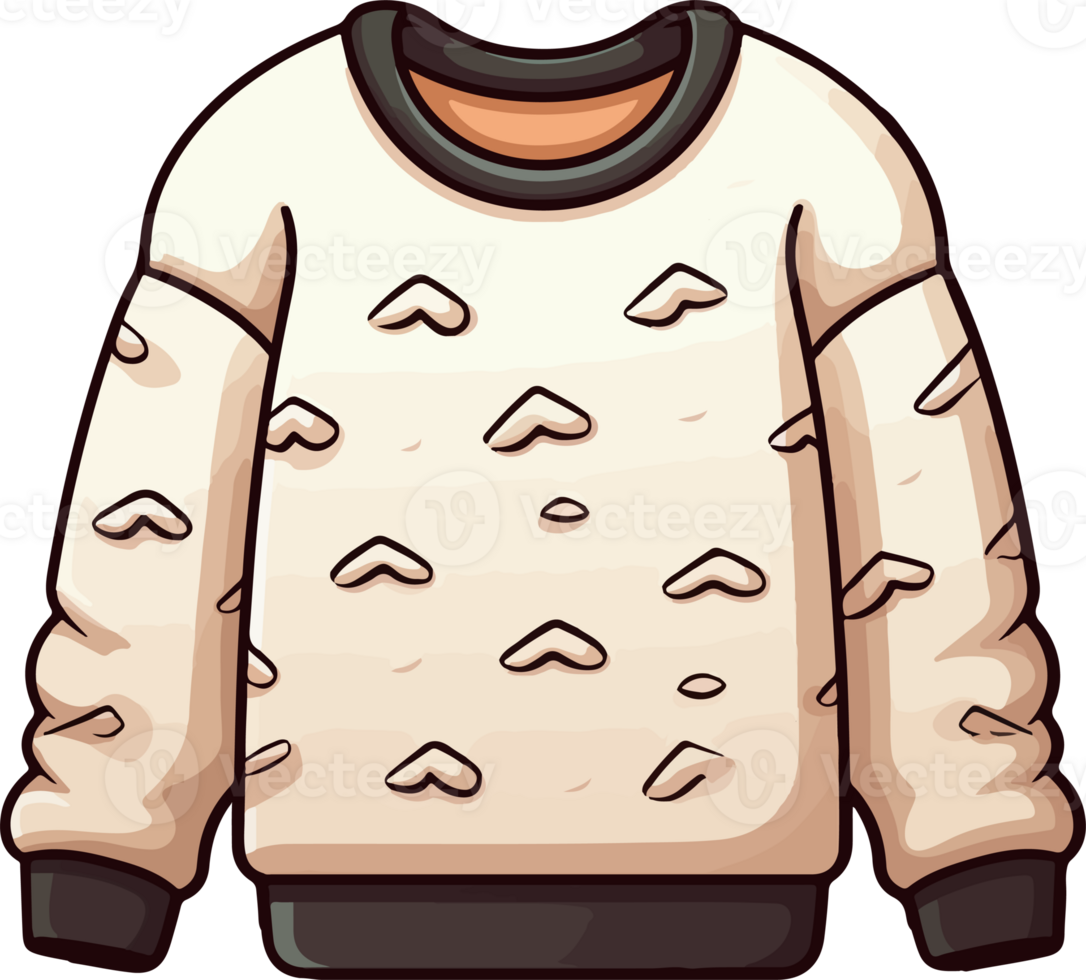 AI generated Cute sweater in cartoon style png