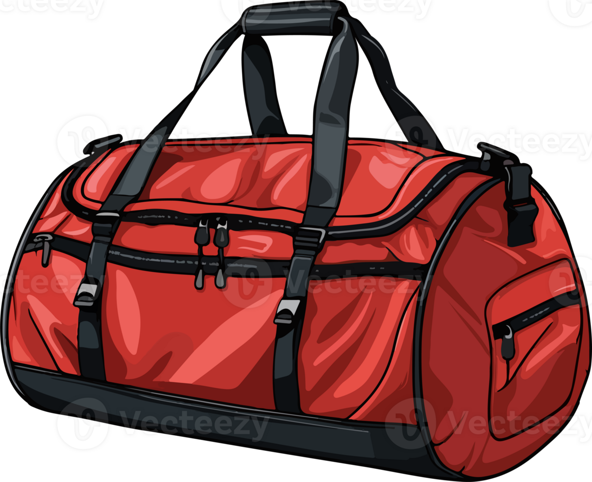 AI generated Workout Gym Bag in cartoon style png