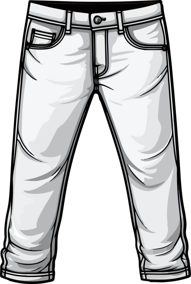 AI generated Cute jean in cartoon style png