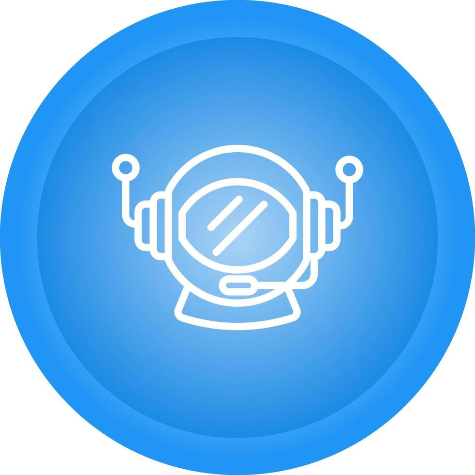 Astronaut Helmet Vector Icon
