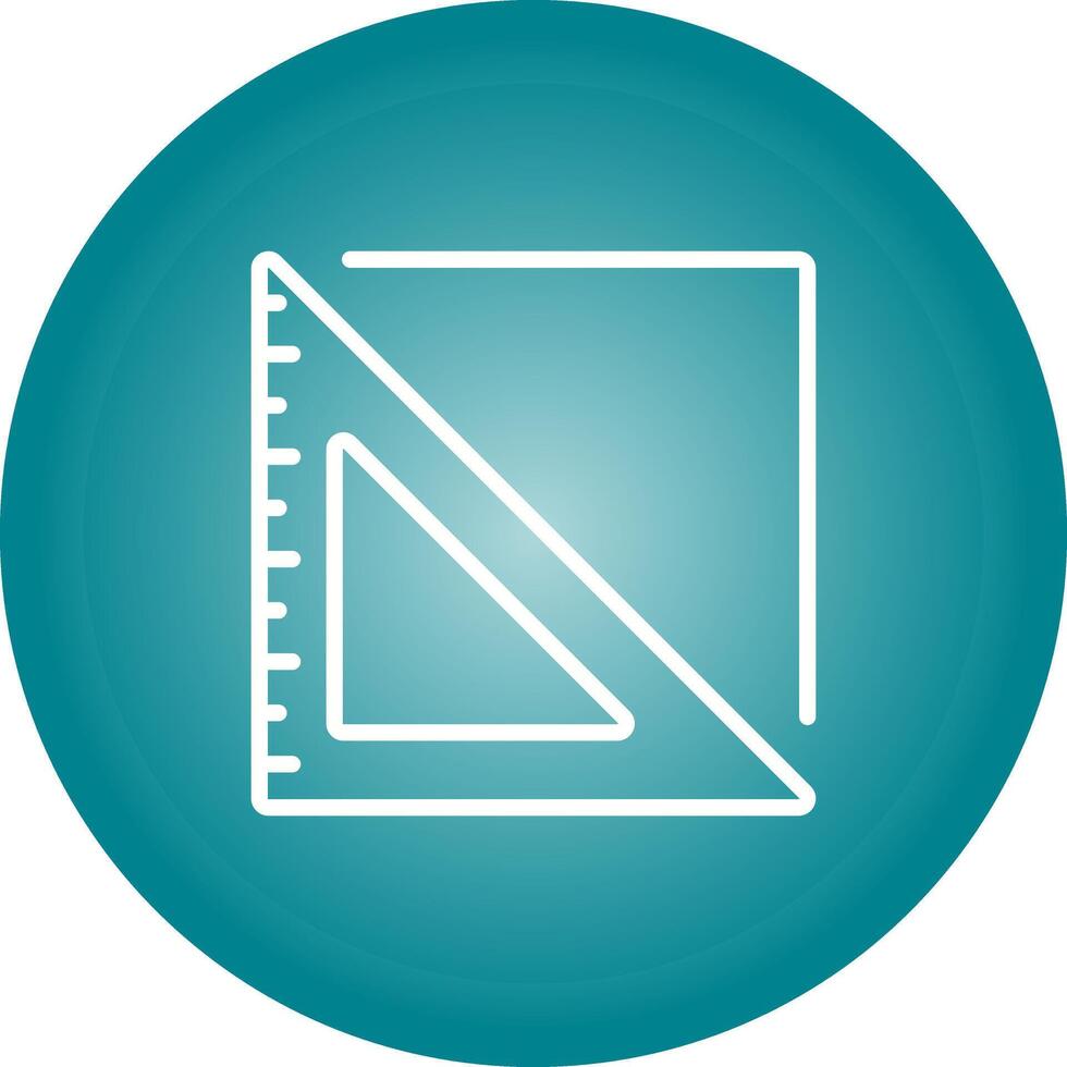 Triangular Ruler Vector Icon