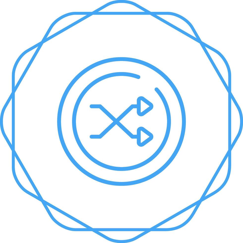 Shuffle Circle Vector Icon