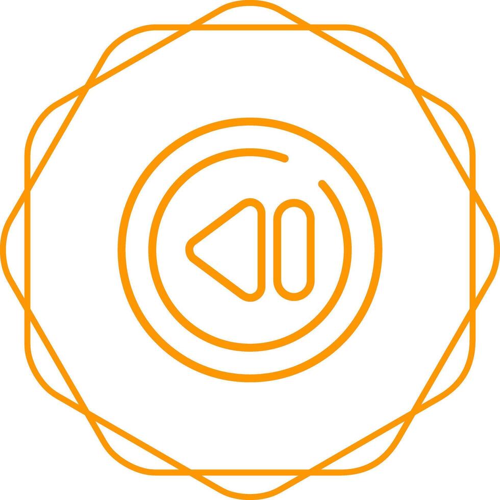 Previous Track Circle Vector Icon