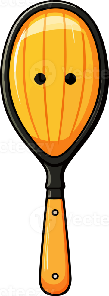 AI generated Cute Squash racquet in cartoon style png