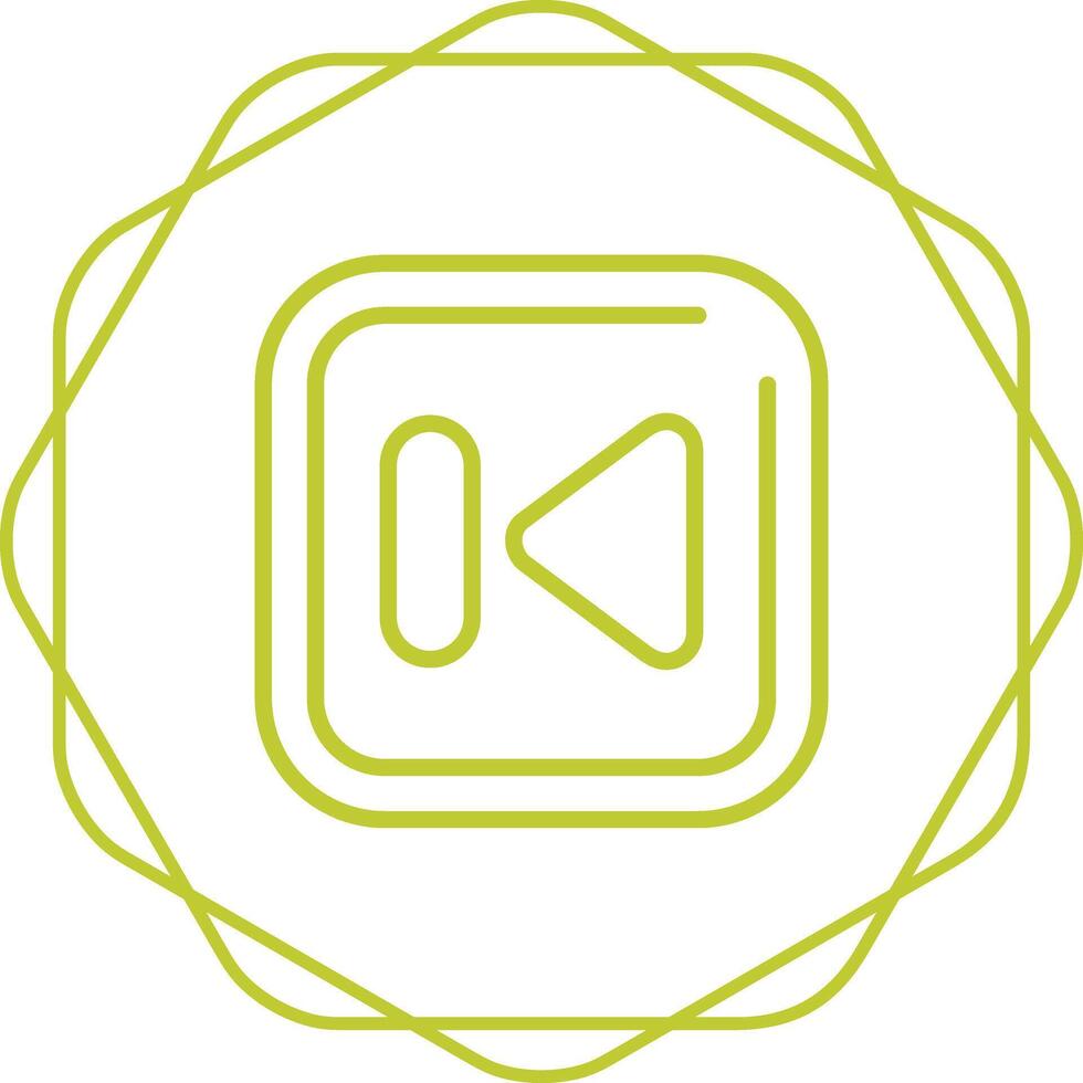 Previous Track Square Vector Icon