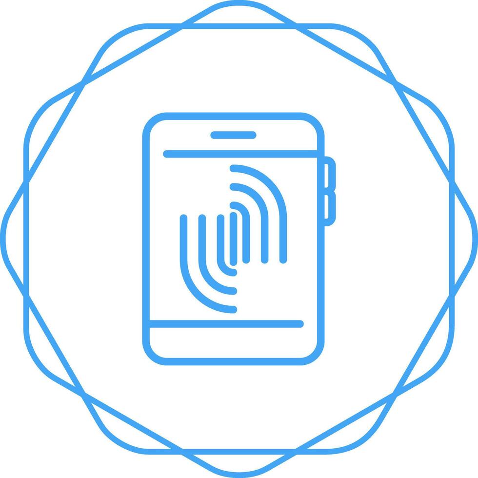 Fingerprint Scanning Vector Icon