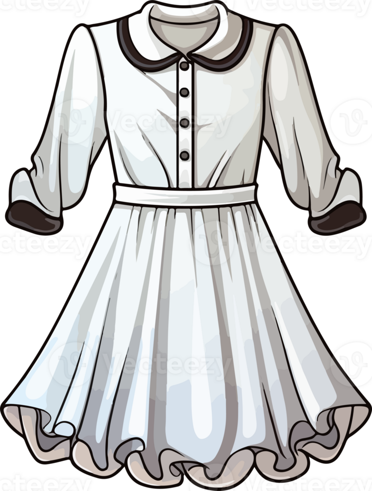 AI generated Cute nightie in cartoon style png