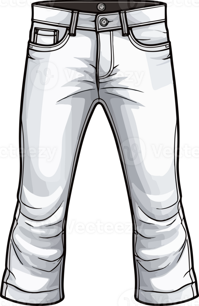 AI generated Cute jean in cartoon style png