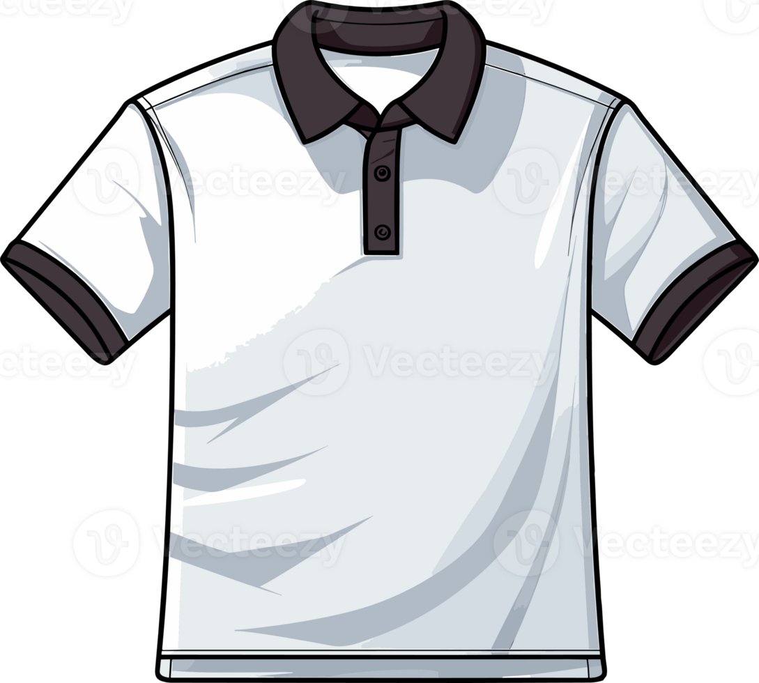 AI generated Cute Golf Collared Shirt in cartoon style png