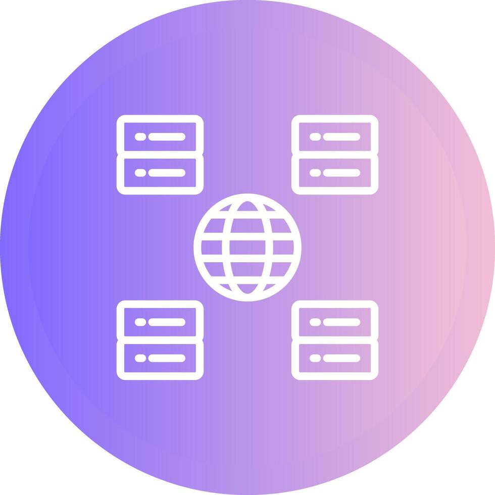 Content Delivery Network Vector Icon
