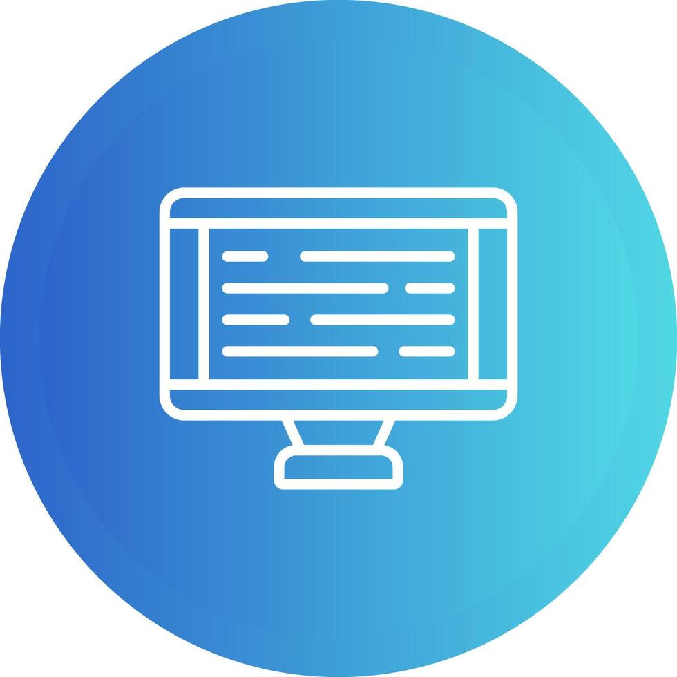 Desktop Computer Vector Icon