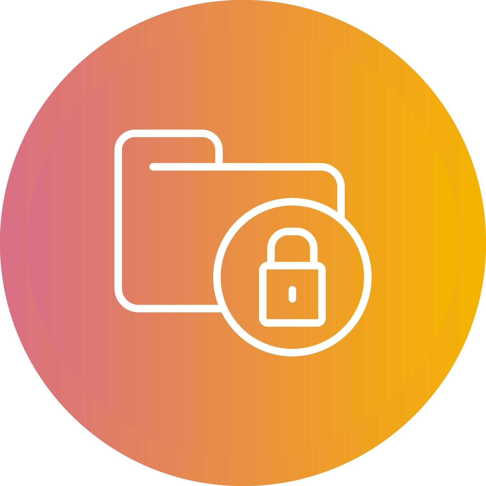 Secure Folder Vector Icon 37227006 Vector Art at Vecteezy