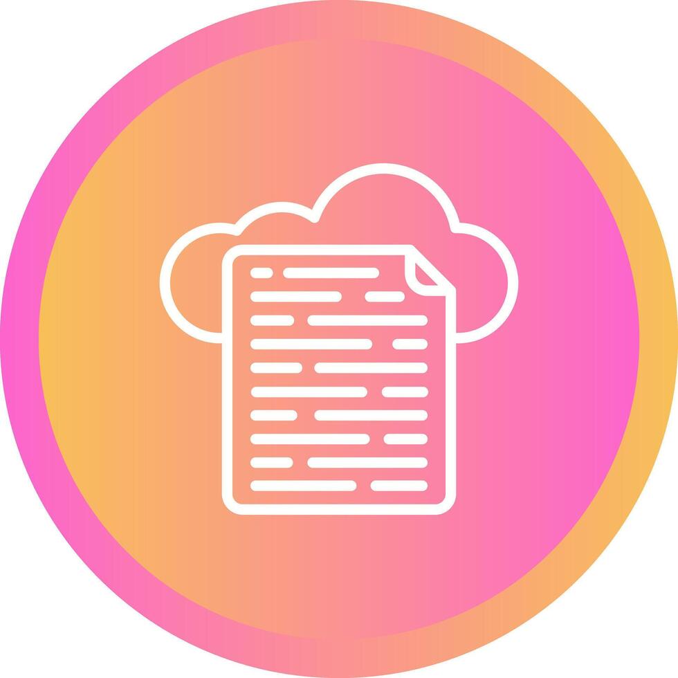 Cloud Data Vector Icon