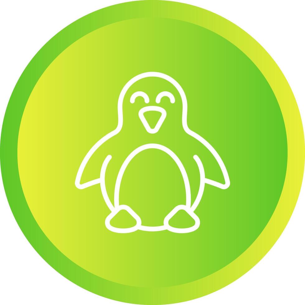 icono de vector de pingüino