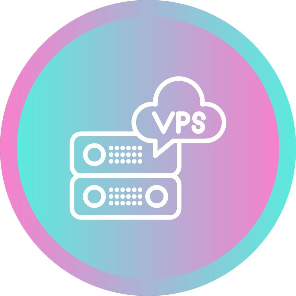 VPS Hosting Vector Icon