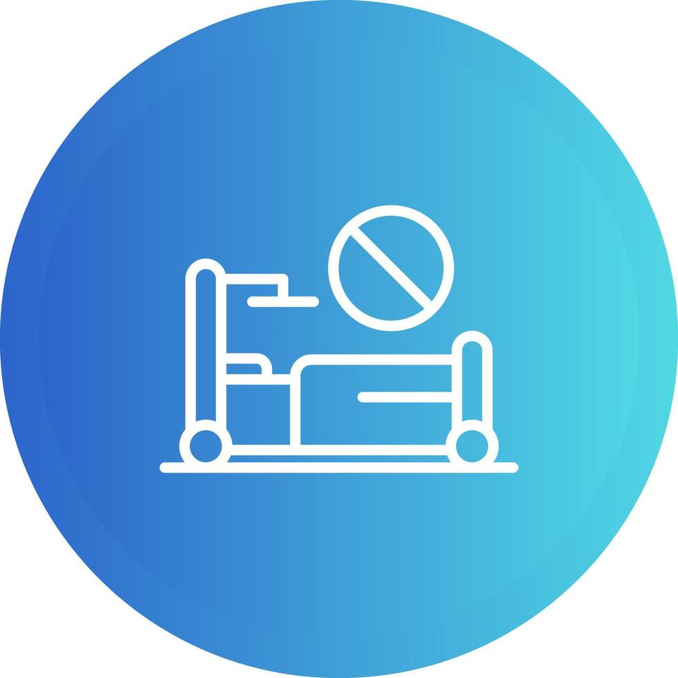 icono de vector de cama