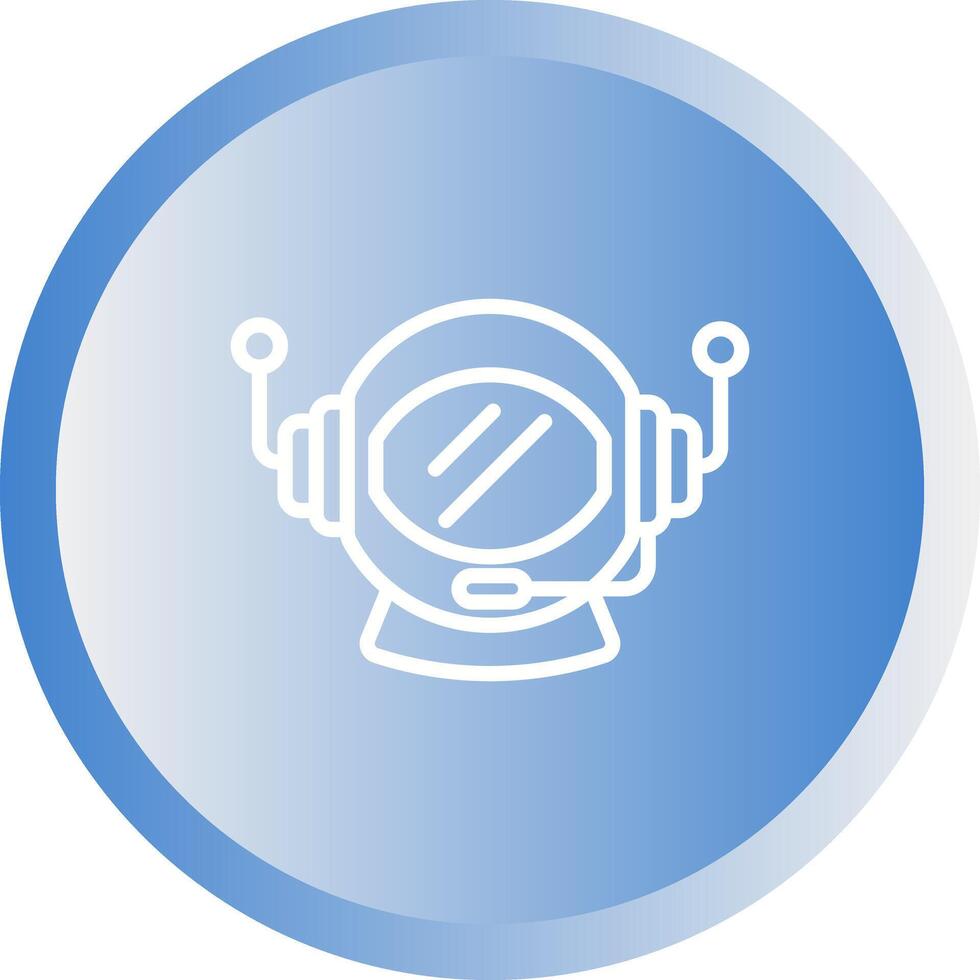Astronaut Helmet Vector Icon