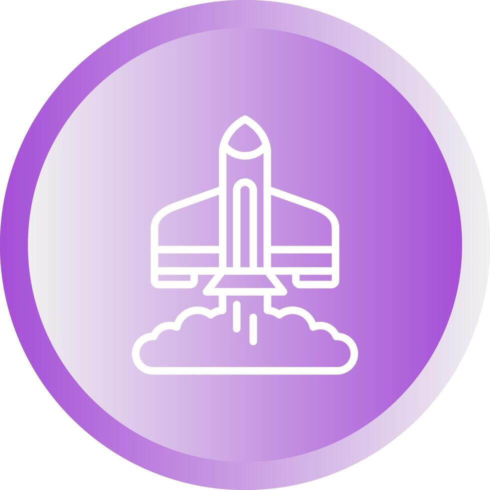 Rocket Launch Vector Icon