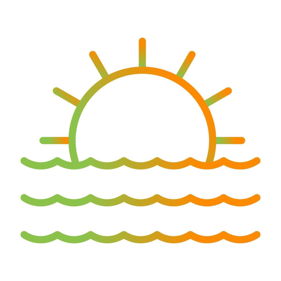 Sunset Vector Icon