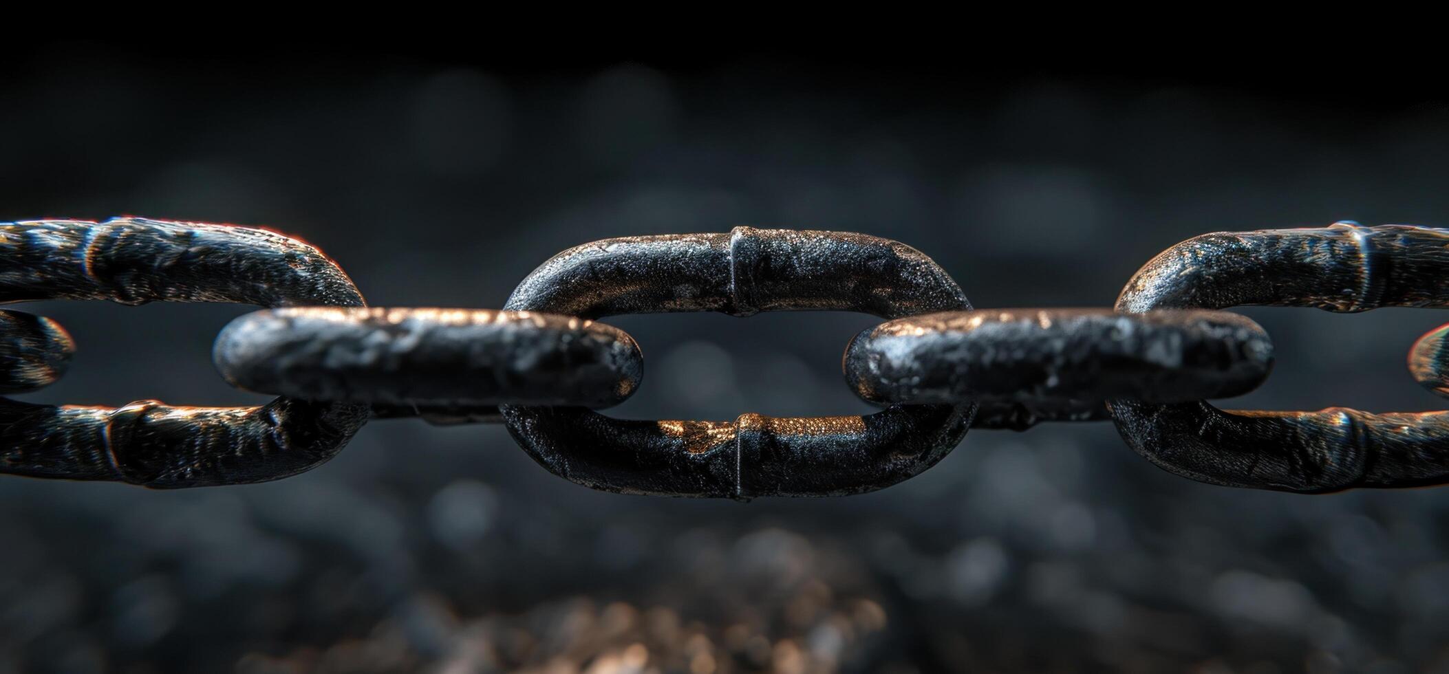 AI generated an image that portrays chain links photo