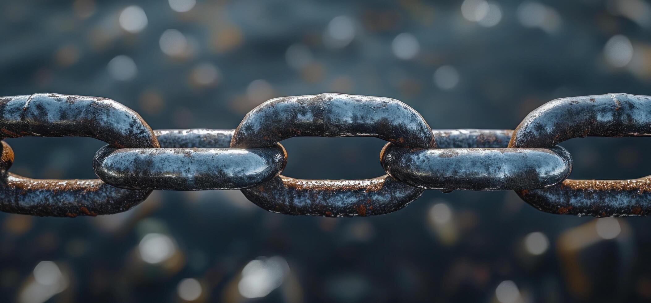 AI generated an image that portrays chain links photo