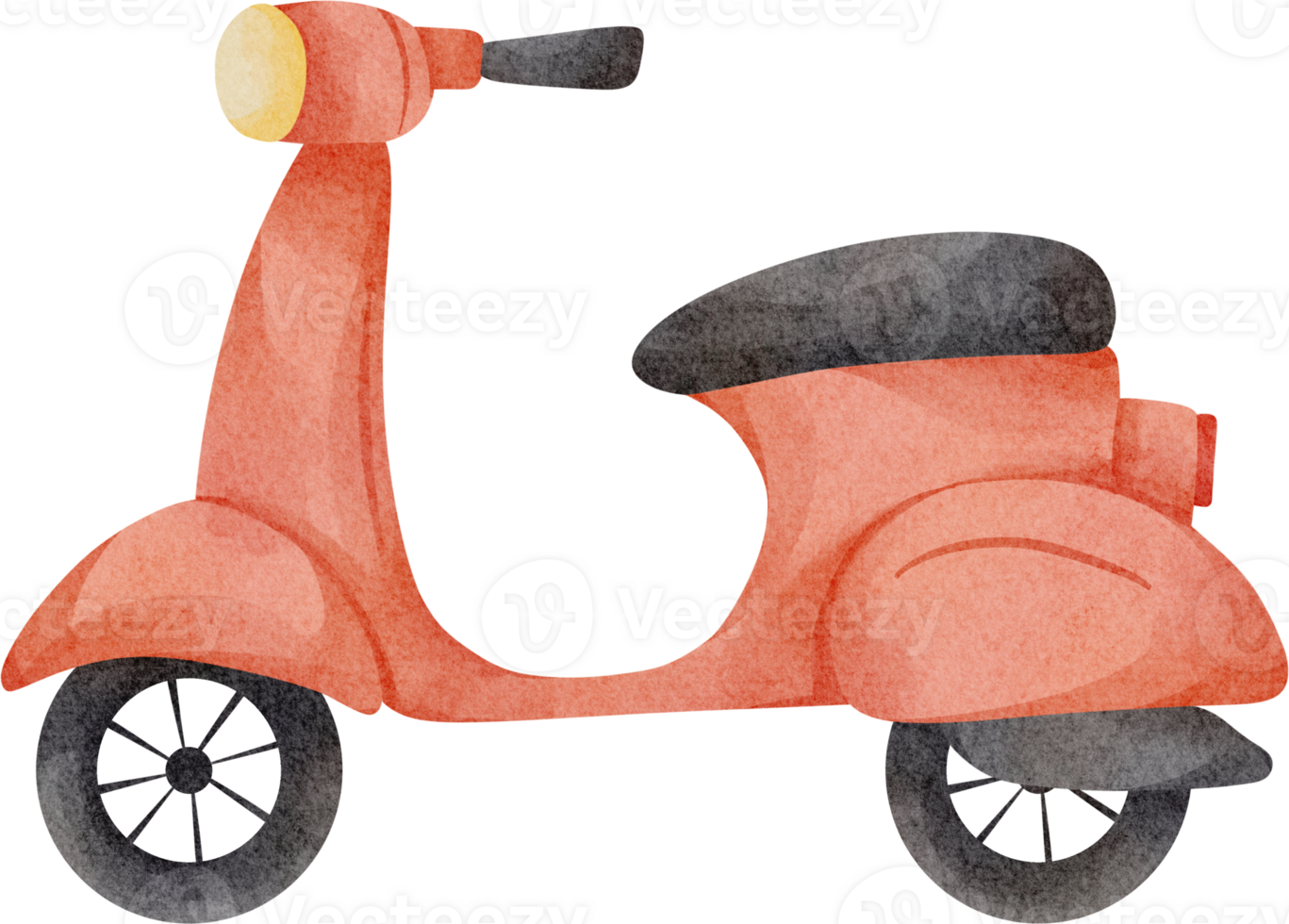 watercolor scooter clip art png
