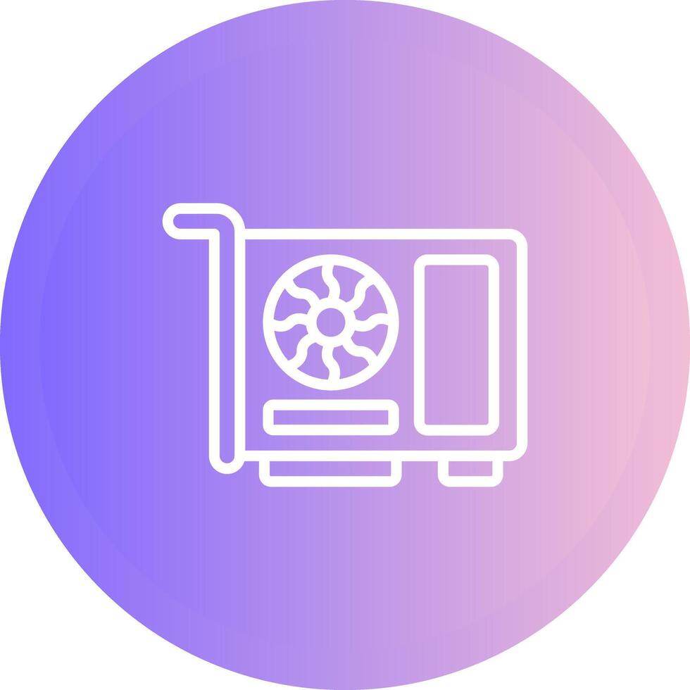 Graphic Card Vector Icon