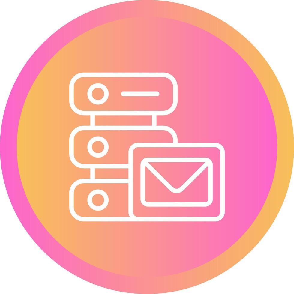 smtp servidor vector icono