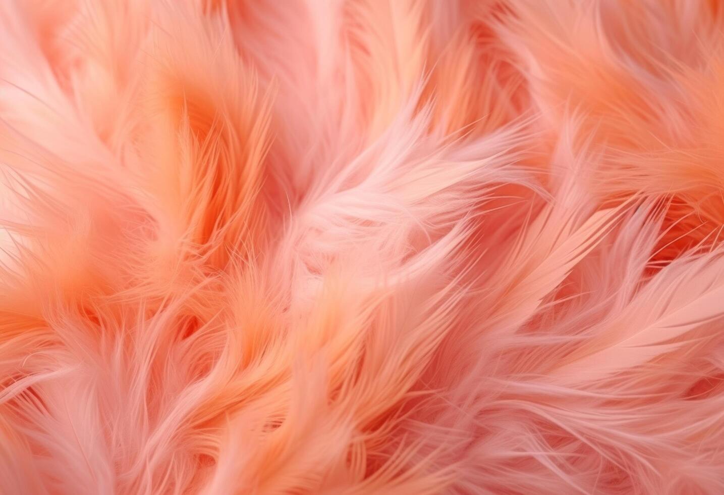 AI generated artificial orange fur photo