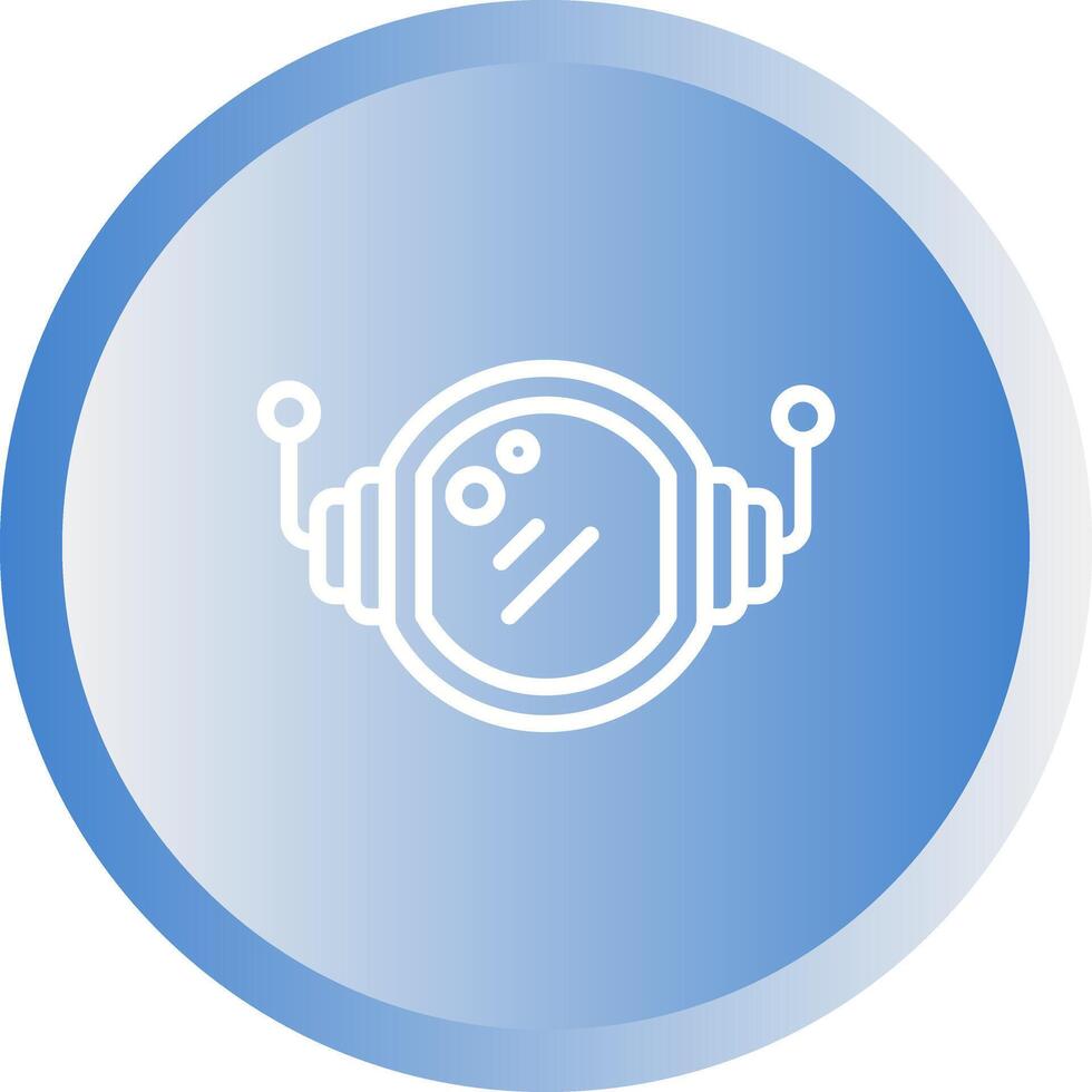Astronaut Helmet Vector Icon