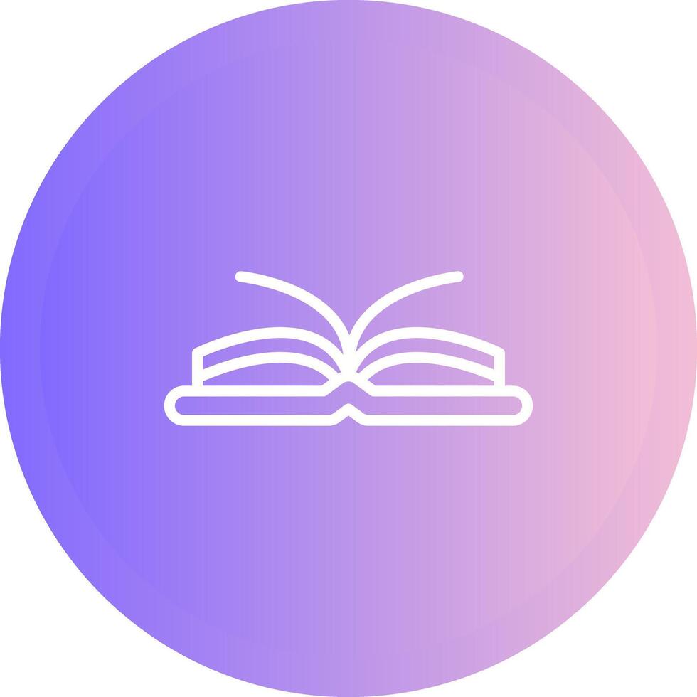 Open Book Vector Icon