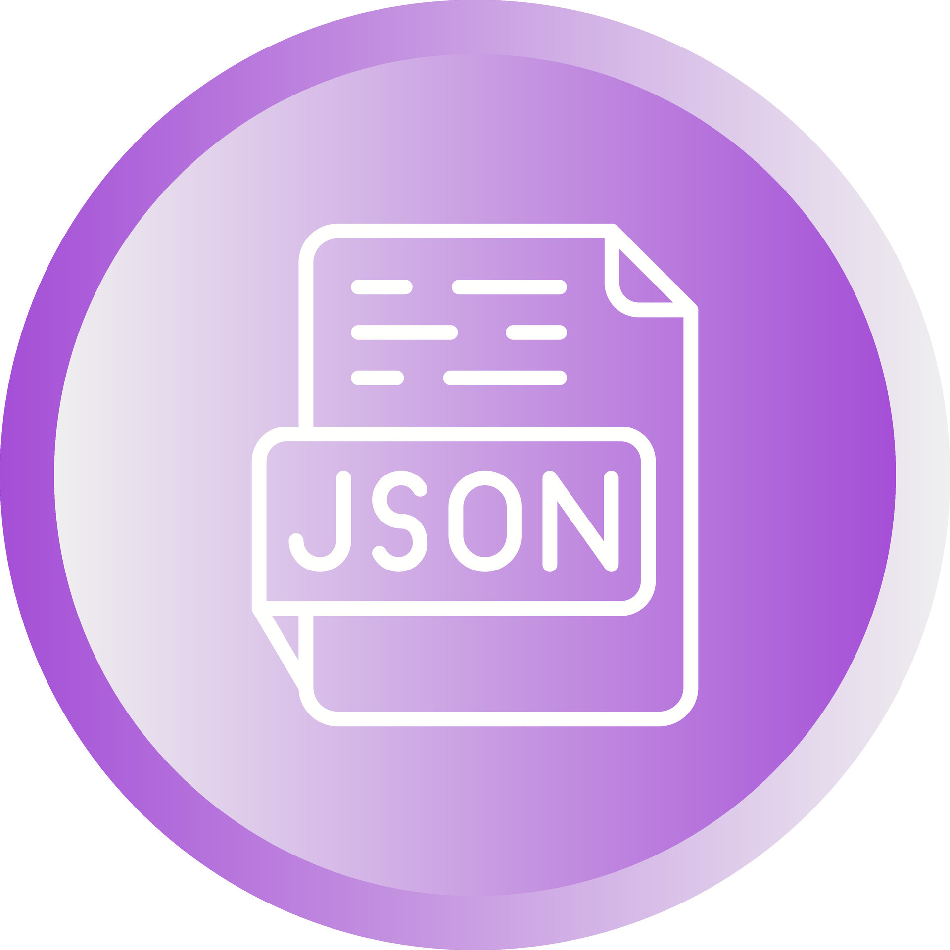 JSON Vector Icon 37228854 Vector Art at Vecteezy