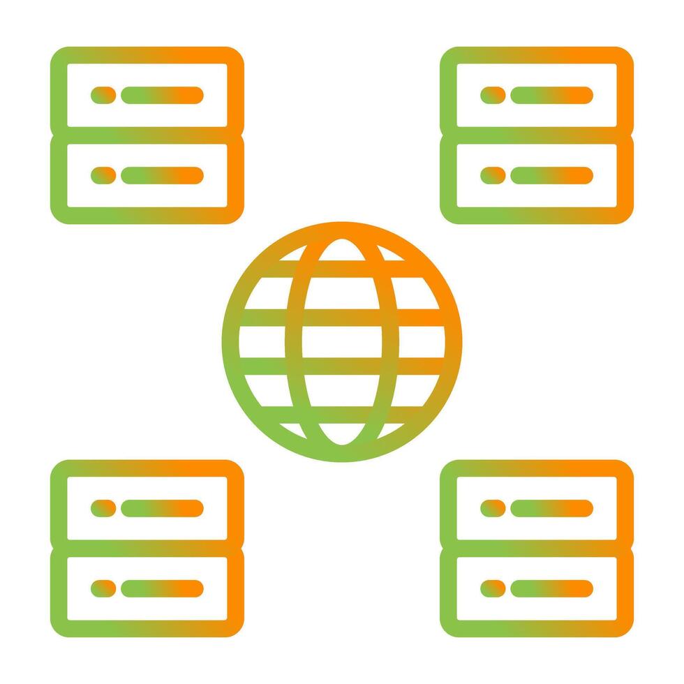 Content Delivery Network Vector Icon