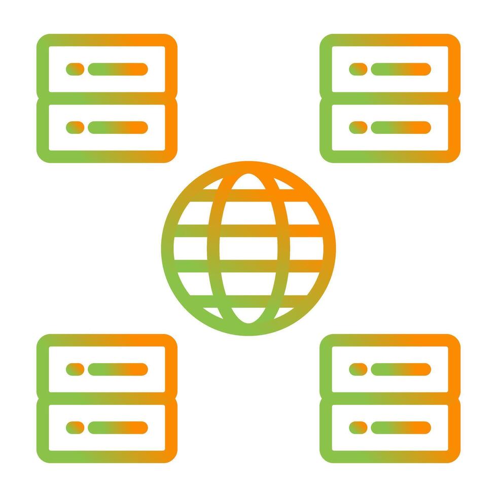 Content Delivery Network Vector Icon