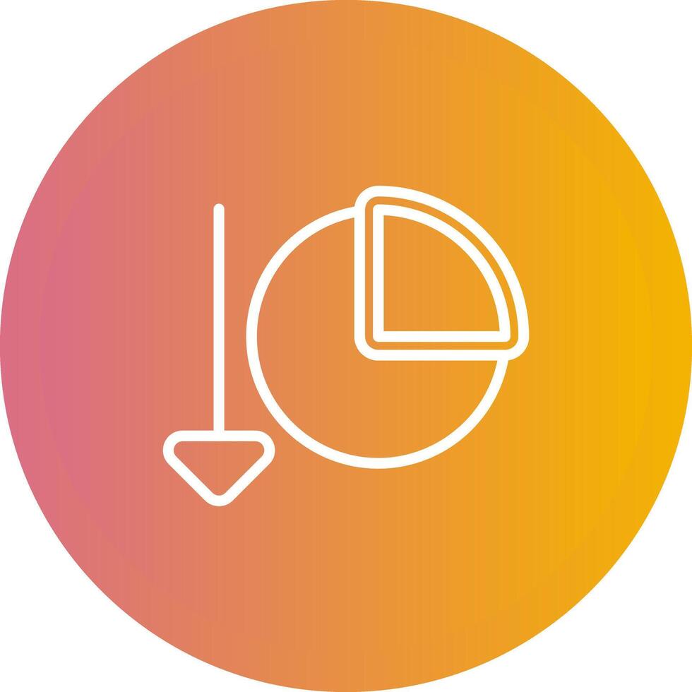 Chart Decreasing Vector Icon