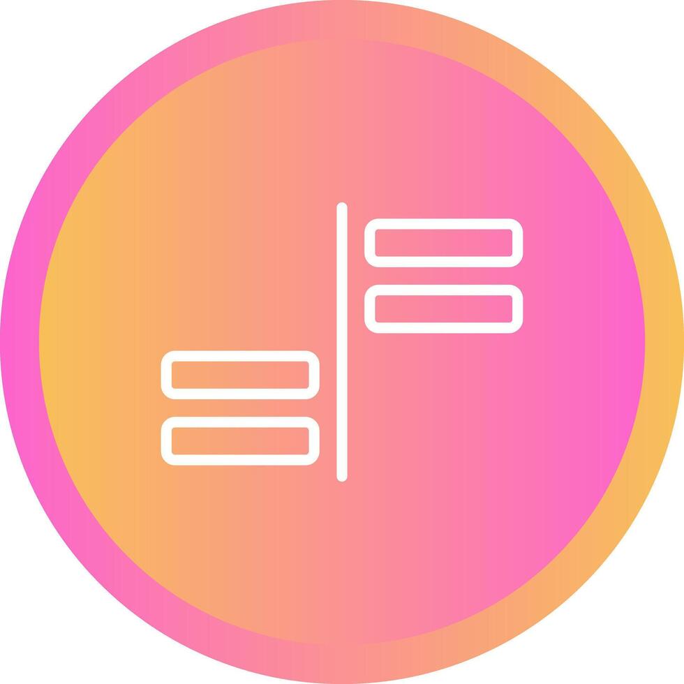 Horizontal Alignment Vector Icon