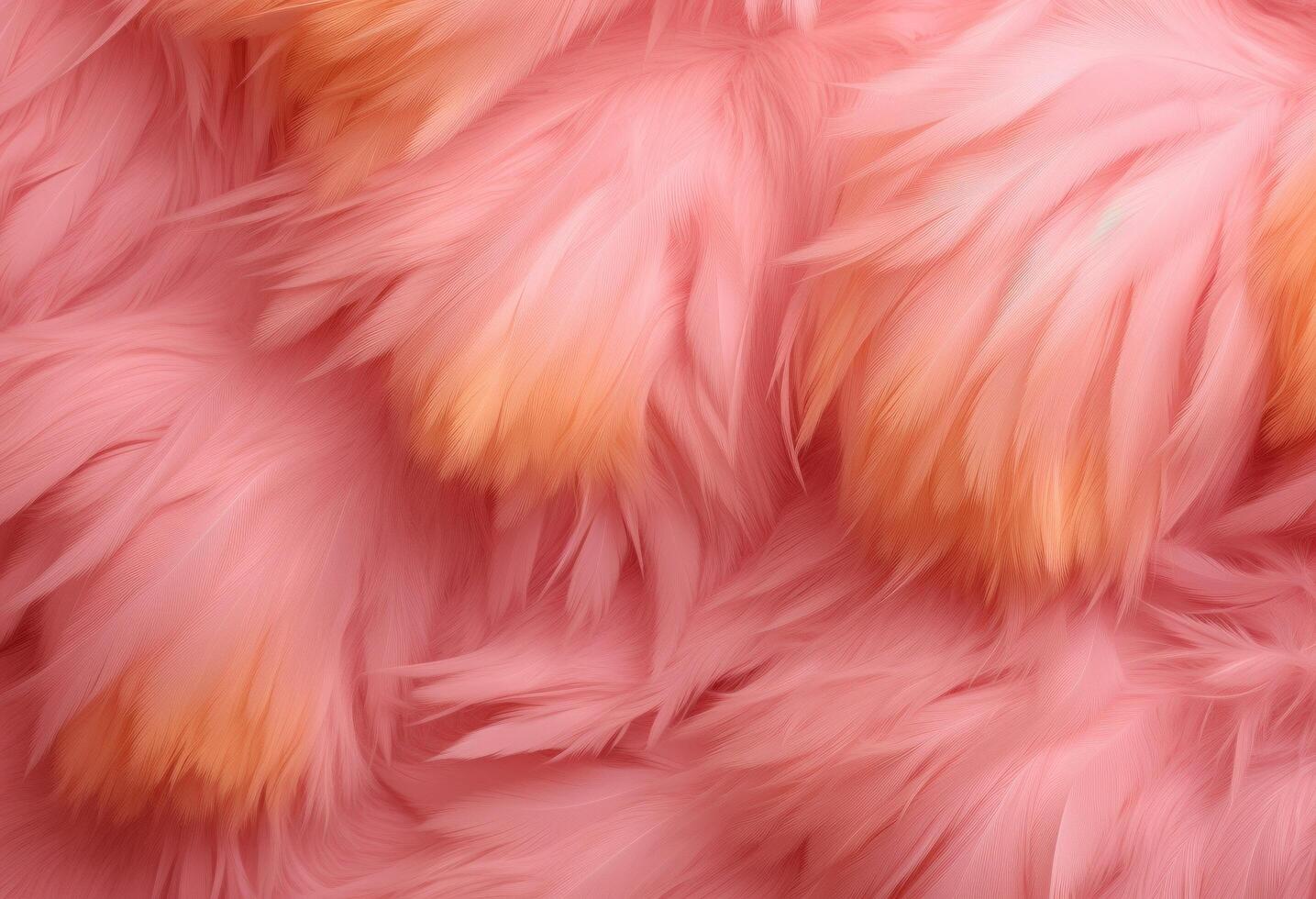AI generated fox fur background texture peach yellow, pink and pink photo